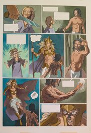 Dina Kathelyn - La guerre des dieux - planche 38 - Mise en couleur