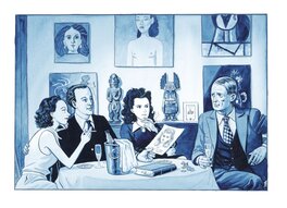 Madeleine Riffaud, Picasso, Paul Eluard et Gala - Le poing fermé