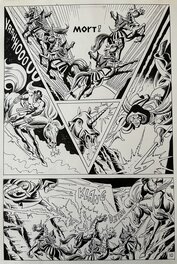 Oneta, Mustang#9, La guerre des Gronz, épisode inédit, planche n°10, Mustang#62, 1981.