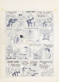 Les 4As planche 7 le diamant bleu avec calque avec les textes Les 4As planche 7 le diamant bleu avec calque avec les textes