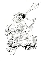 Terry Dodson - Adventureman Promo Illustration - Original Illustration