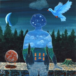 Marc Rouchairoles - Nuit - Original art