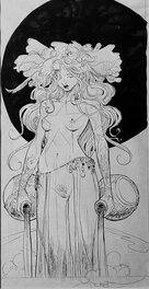 Yannick Corboz - Nymphe - Original Illustration
