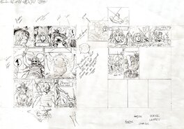 Philippe Delaby - Delaby, Vernal, Bran, synopsis pp. 46 & 46 - Original art