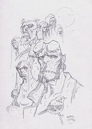 Thomas Frisano - Hellboy par Thomas Frisano - Original Illustration