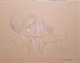 Laurent Vicomte - Vicomte, baiser - Original Illustration
