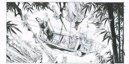 Hub - Okko - ex-libris / page de garde - Original Illustration