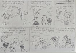 Edwin Wouters - Jommeke 306: Rubberman - Planche originale