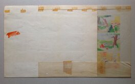 Le dos de la Planche avec le calque ..., et ces petites traces de Scotchs .... Le dos de la Planche avec le calque ..., et ces petites traces de Scotchs ....