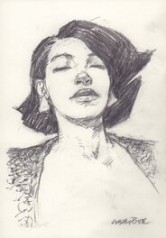 Tanino Liberatore - Portrait de femme 05 - Original Illustration