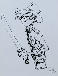 Yoann - Spirou par Yoann - Planche originale