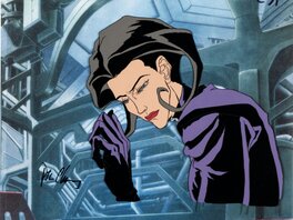 Peter Chung - Æon Flux Leisure Aeon Flux Animation Cell Sequence of 3 Signed by P. Chung, Animation Drawing Group of 4 (MTV Animation,1992) - Original art