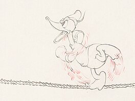 Alpine Climbers Donald Duck Animation Drawing (Walt Disney, 1936)