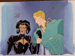 Peter Chung - Aeon Flux; Aeon Flux , Trevor; Original Production Cel MTV Liquid Television, 1991 - Original art