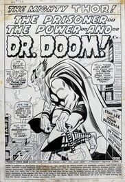 John Buscema - Thor 182 Spalsh by John Buscema and Joe Sinnott - Planche originale