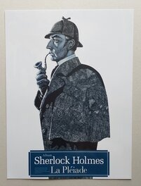Ce Dessin de Nicollet servira pour la Promotion de L'Opération de La Pléiade de " Sherlock Holmes " , ici avec impression en Sérigraphie sur fond transparent (Façon Rhodoïd a apposer sur les Vitrines) Ce Dessin de Nicollet servira pour la Promotion de L'Opération de La Pléiade de " Sherlock Holmes " , ici avec impression en Sérigraphie sur fond transparent (Façon Rhodoïd a apposer sur les Vitrines)