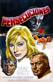 Stamur - Haunts / Persecuciones - Spanish video cover  - May Britt / Aldo Ray - US psycho thriller - Couverture originale