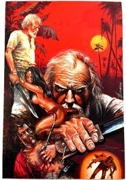 Justo Jimeno Bazaga - Emanuelle de l'île Taboo / Paraiso maldito - Spanish video cover - Laura Gemser erotic thriller - Couverture originale