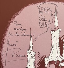 Signature et dessin de Richez