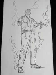 Geof Darrow - Hard Boiled - Illustration originale