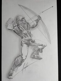 Mike Grell - Green Arrow - Illustration originale