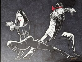 Paul Gulacy - Black Widow & Shang-Chi - Planche originale