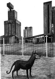 Loustal - LE CHIEN DE KERGROISE - Original Illustration