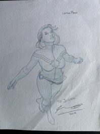 Ariel Olivetti - Captain Marvel - Original Illustration