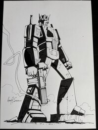 Geoff Senior - Optimus Prime (Transformers) - Illustration originale