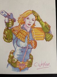 Chris Weston - Judge Anderson - Illustration originale