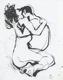 Original art - Peplum, étude de couverture