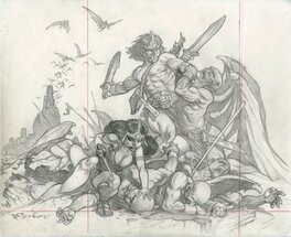 Mark Schultz - Adventures in Science Fantasy Final Cover - Original Cover