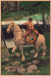 Artus Scheiner - Artus Scheiner- illustration pour le livre Vyšehrad - Original Illustration