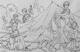 1984 - Scoutisme : l'Installation du Camp