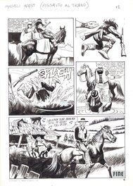 Renato Polese - Angeli  del West - planche finale de l'épisode Assalto del treno - Comic Strip