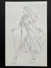 Billy Tucci - Cyberpunk lady - Original Illustration