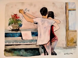 Davide Garota - Alors on danse - Illustration originale