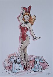 esme - Bunny Alice au pays des Merveilles - Original Illustration