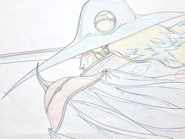 Yoshiaki Kawajiri - Yoshiaki Vampire Hunter D Bloodlust, D, doga B11 (Madhouse, 2000) - Original art