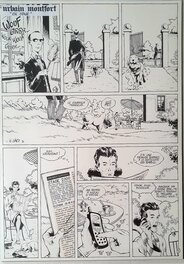Erwan Le Saëc - Plnche originale Erwan Le Saec - Urban Montfoer en stage - Comic Strip