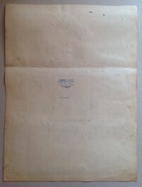 Le Verso avec Tampon de L'Atelier Chott de la Premiere Planche (1 de Titre) a L'Encre de Chine et au Lavis par Bertrand Charlas Le Verso avec Tampon de L'Atelier Chott de la Premiere Planche (1 de Titre) a L'Encre de Chine et au Lavis par Bertrand Charlas