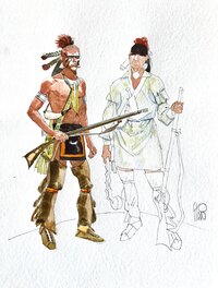 Angelo Stano - Mohawk River - Illustration originale