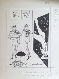 Dessin sexy de Badert paru dans Ici Paris