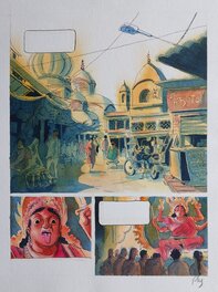 Pierre-Henry Gomont - Rouge Karma - Planche originale
