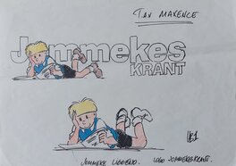 Gerd Van Loock - Logo Jommekeskrant - Planche originale