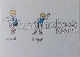 Gerd Van Loock - Logo Jommekeskrant - Planche originale
