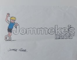 Gerd Van Loock - Logo Jommekeskrant - Planche originale