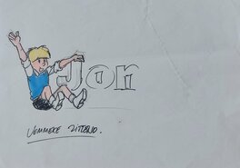 Gerd Van Loock - Logo Jommekeskrant - Planche originale