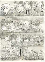 Amélie Fléchais - planche originale Bergères Guerrières tome 4 p.84