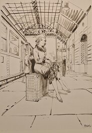 Olivier Berlion - Agata - couverture du tome 3 (étude) - Couverture originale
